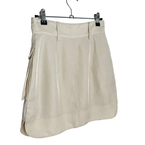 Shona Joy Utility Mini Skirt in Ivory, 2